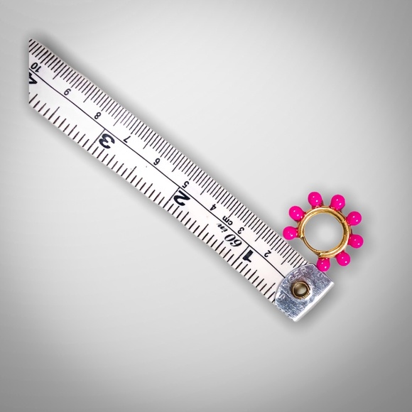 J. Crew Soft Fuchsia/Pink Pearl Charm Huggie Hoops - Picture 6 of 7